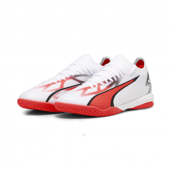 Puma Fußballschuh ULTRA MATCH IT white-black-fire orchid